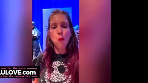 Big tits babe gets dressed & brings YOU on Universal HHN adventure...
