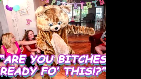 DANCING BEAR - Gang Of Slutty Bitches Going Crazy For Male...