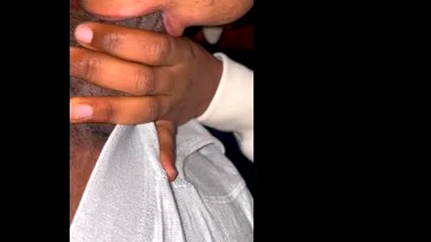 Ebony couple crazy sucking dick and balls until he came on my face