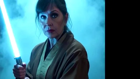 Granny Slave Princess Leia: My Jedi Mind Fucked Darth Vader...