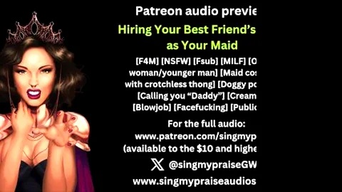 Hiring Your Best Friend's Mom as Your Maid erotic audio preview...