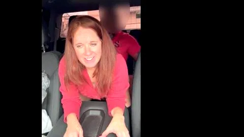 Husbands Friend Was Too Big to Suck Off So I Rode Him In A Parking...