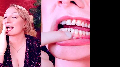 I'm your dentist. I will feel your teeth with my gloves. ASMR.