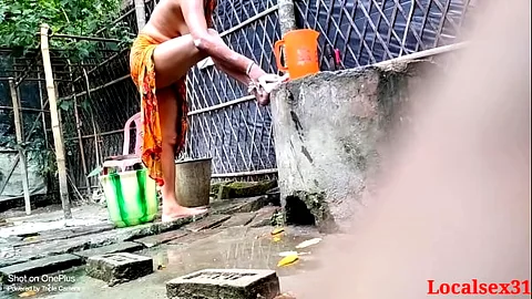 Wife Doggystyle in the Outdoor - Village Bhabi Sex