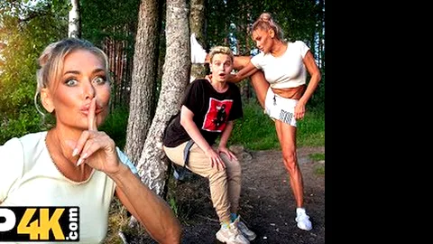 MOMMY4K. Russian Cougar Malusha found a dude with huge cock in the...