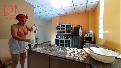 Nipples Housewife Voyeur - Nude Cook