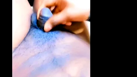 Sissy milf try to masturbate her tiny clitty but it is so small it...