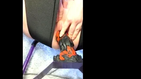 Watch Me Enjoy All My Favorite Toys. Big Demon Dildo, Anal Glass...