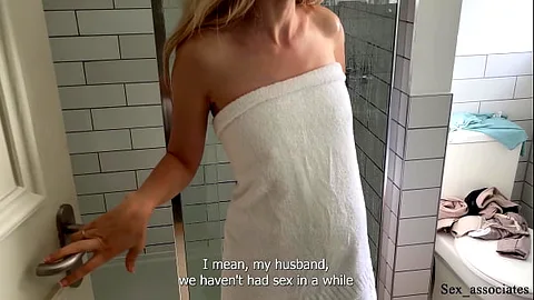 Stepmom Amateur in the Hotel - Accidental Boner, Spying On Stepmom